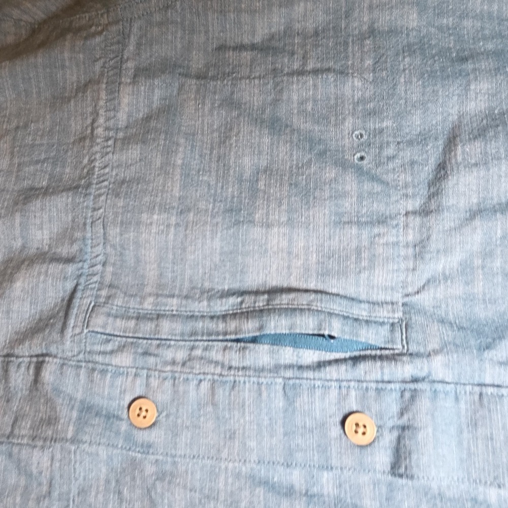 Hobbs Creek Teal Short Sleeve Button-up Fishing Shirt Men's Large D1 - Picture 2 of 6